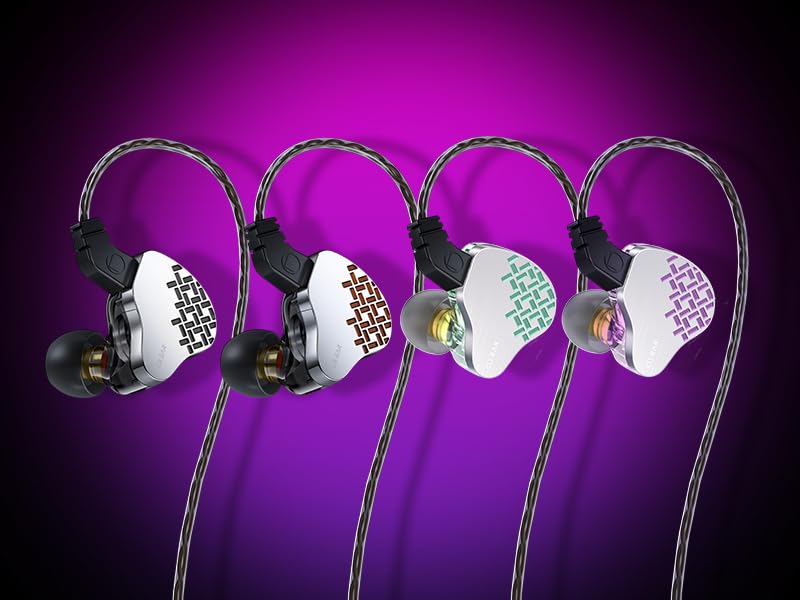 KBEAR Rosefinch Wired Earphones with Ear Silicone Composite 10mm Dynamic HIFI Sound Professional Enhanced High Sound Suitable for Radio Musical