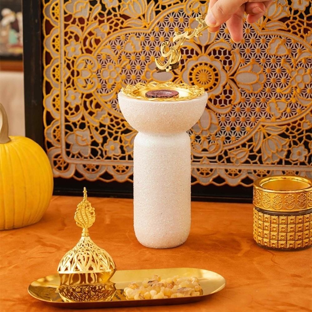 Harz Glitter Basis Räuchergefäß Ausgeschnitten Luxus Räucherdiffusor Dekorativ Arabischer Stil Aromatherapie Brenner Wohnzimmer