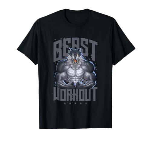 Wolf Workout Beast | Gym Fitness Bodybuilding Muscle T-Shirt