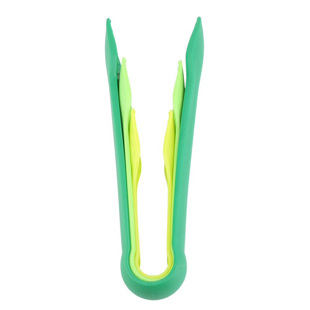 3 PCS Multifunctional Plastic Bread Tongs Food Clamps for Home Bakery (Blue)