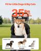 Pet Stroller Foldable 4 Wheels Dog Stroller Detachable Carrier Up To 35lbs