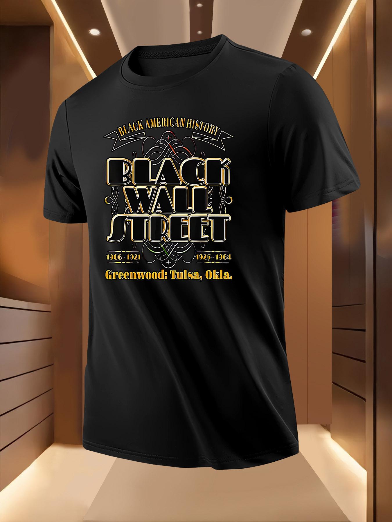 Black Wall Street History Graphic Tshirt Graphic Tshirt -... XXXL