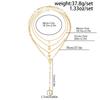 Ingemark 4Pcs/Set Goth Cross Jesus Pendant Choker Necklace for Women Vintage Gold Color Long Chain Christian Jewelry Men Gift