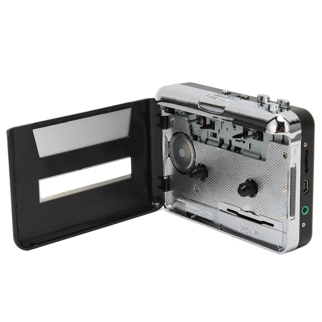 Acogedor Portable Cassette Converts Cassette Tapes To MP3 Via 2 X AA or USB Cassette Tape Player for PC Player, USB, Power, Laptops,
