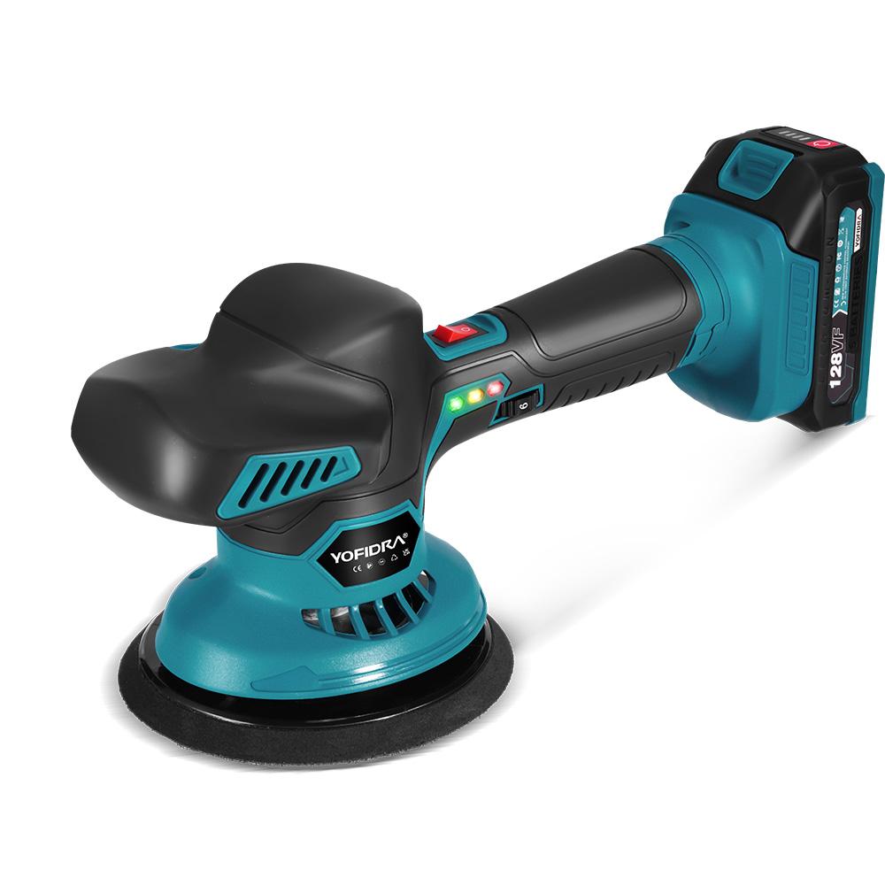 YOFIDRA 6 Gears Car Polisher 7000rpm Electric Polish Automobile  Polishing Sealing Glaze Machine Rotary Tool For 21V 18V Battery