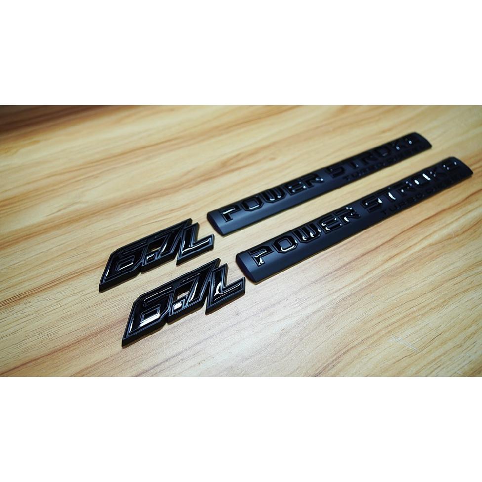 4X Set For 6.7 6.7L Powerstroke Diesel Door Emblem Name Plate Side Fender Badges
