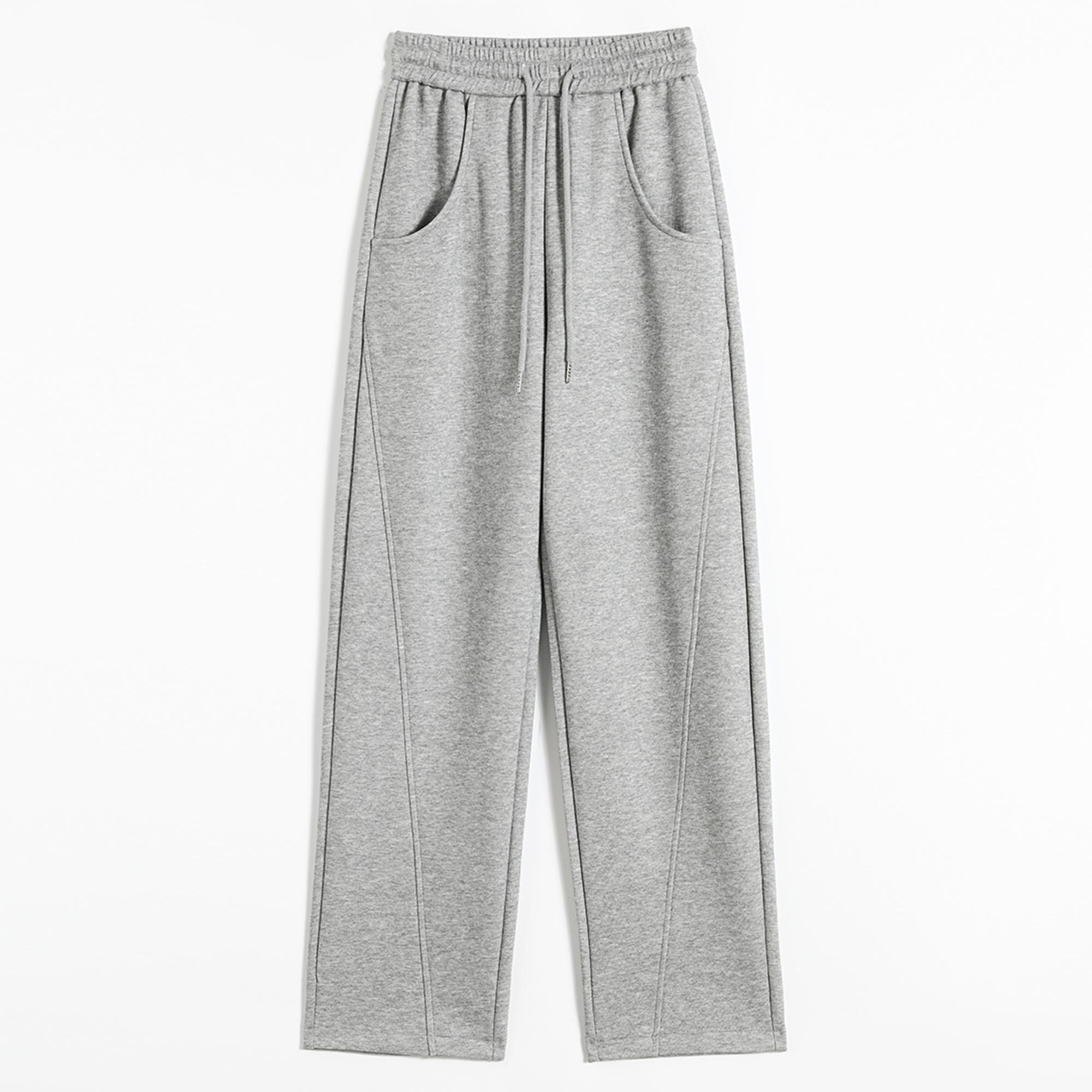 

Новые широкие брюки с драпировкой, свободные повседневные универсальные прямые спортивные брюки для женщин XXL