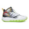 Li Ning Primary 3.0 V2 Night Glow Basketball Shoes Kids sneaker Standard-White Gravel-Grey Black YKBT074-5