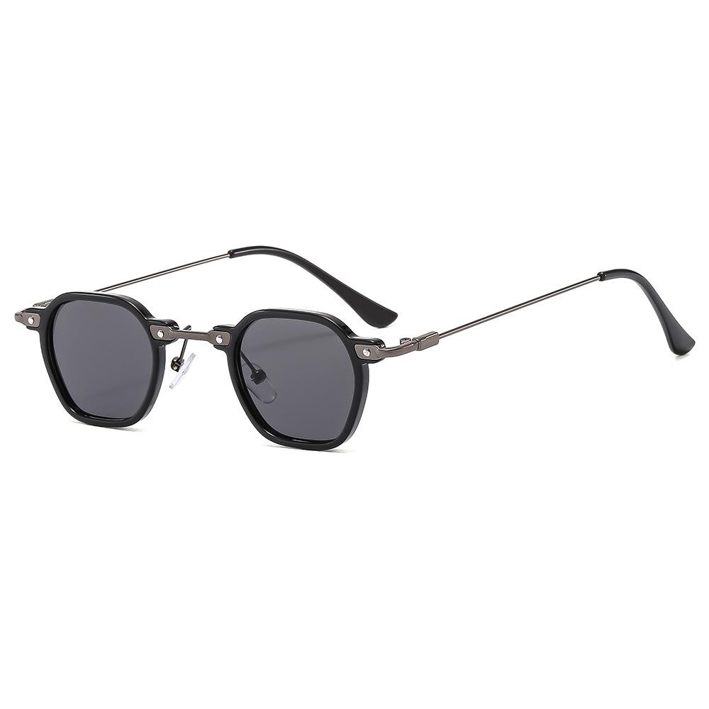 Men's Glasses Sun Protection UV Protection Fashion Personality Retro Hip Hop Punk Artistic Driving Commuter Square Small Frame Sunglasses