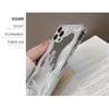 Minimalist floral mirror case for iPhone 16 Pro Max, iPhone 17, iPhone 15, iPhone 11, iPhone 8 Plus, and iPhone X