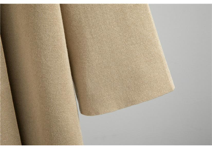 Korean Casual High Neck Knit Cardigan & Wide-Leg Pants Three-Piece Set for Women - Autumn/Winter Style