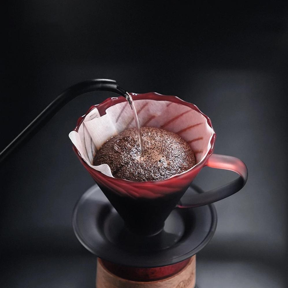 Hand Brewed Coffee Maker Coffee Filter Sharing Pot Set Borosilicate Glass Dripper Set Coffee Server with V02 Coffee Filter