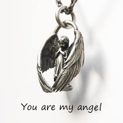 Angel Wings Personalized Pendant Necklace Men Fashion Simple and Atmospheric Men Gift