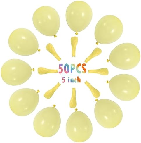 5 Inch Multicolored Pastel Mini Balloons Assorted Mixed Color Macaron Latex Balloons for Birthday Engagement Decoration