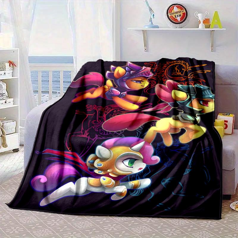 Rainbow unicorn In Clouds Blanket Flannel Blanket for bed, sofa, Camping, Hiking, Picnic Essentials, gift for family Fan gifts