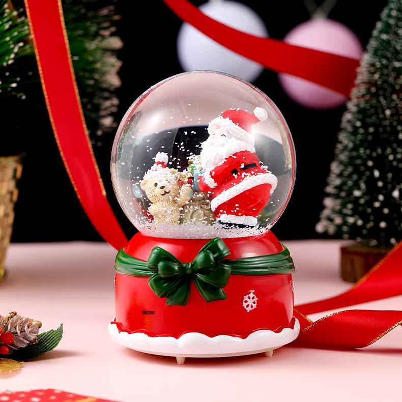 Christmas Crystal Ball Music Box Lantern Ornament