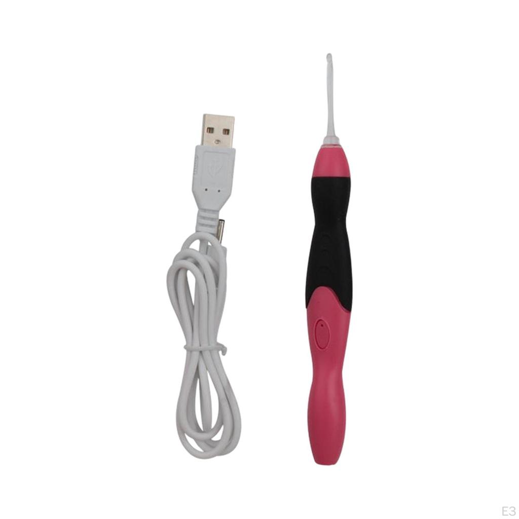 Beleuchtetes Häkelnadel-Set mit 9 austauschbaren Etuis