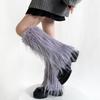 Women's Thick Fuzzy Leg Warmers Soft Plush Boot Covers Toppers for Costume Parties Winter Fashion Accessory Leg Gaiters