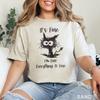 Es ist gut mir geht es gut alles ist gut Shirt, Niedliches schwarzes Katze T-Shirt, , 202826