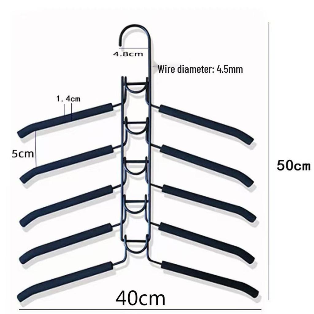 Magic Multi-layer Non-slip Clothes Hanger Rack for Wardrobes