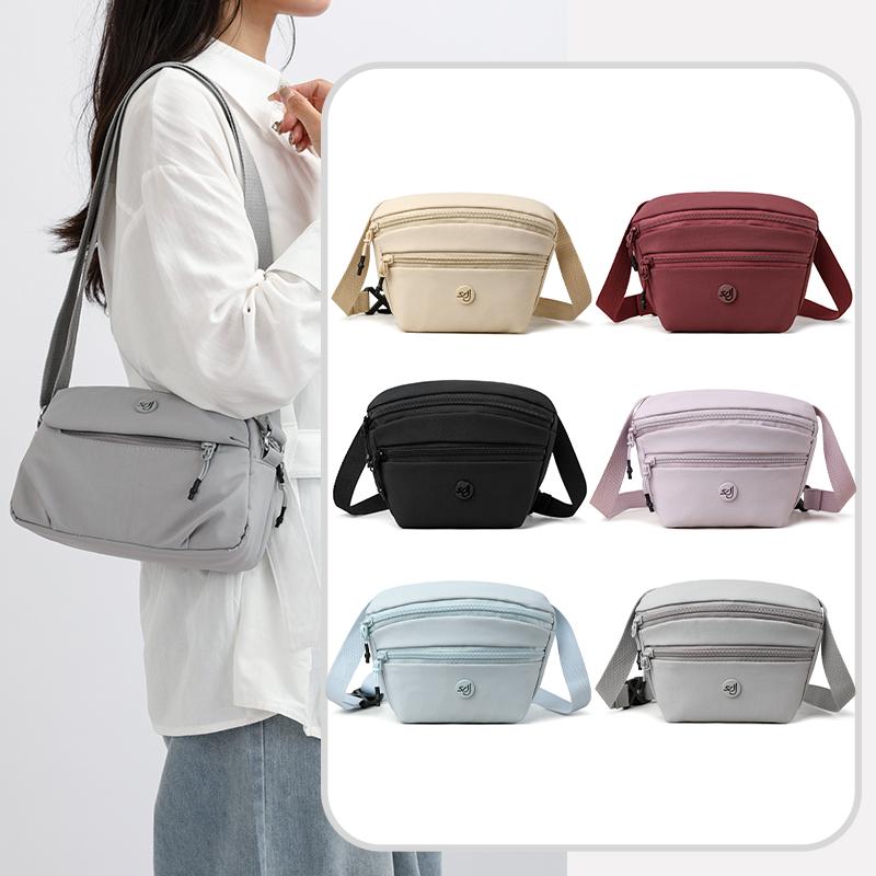 New Multi-layer Nylon Cloth Women's Bag Lightweight Fashion Fashion Shoulder Bag Women's Casual Messenger Bag