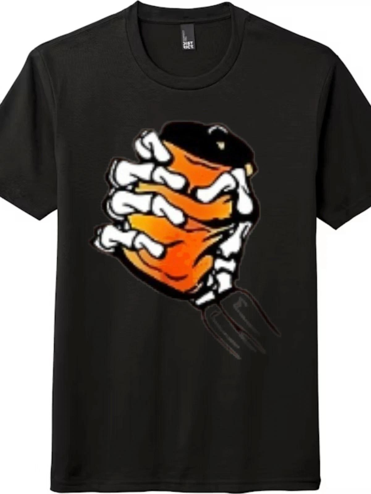 Casual Gothic Skeleton Hand Drink Unisex Graphic T-Shirt XXXXL