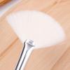 1Pc DIY Face Mask Fan Brush Transparent Handle Facial Soft Applicator Foaming Brush for Clay Masks Body Lotion for Beauty Salon