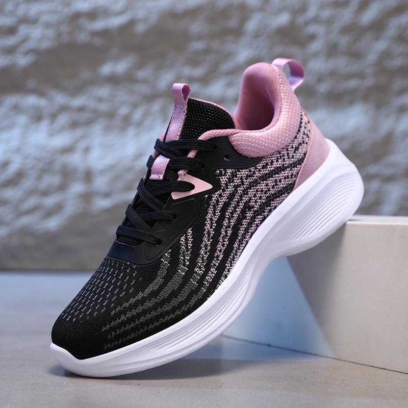 Knitted Running Sports Shoes Women Breathable Mesh Casual Sneakers Soft Sole Comfort Outdoor Trainers for Walking Jogging