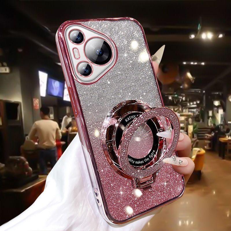Luxury Magnetic Suction Stand Phone Case for Huawei P 70 60 50 40 PRO NOVA 12 11 10 9 SE MATE 60 50 PRO Anti Drop Bracket Shell