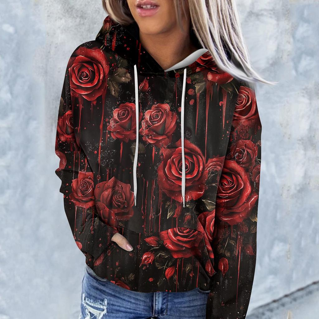 Women's Hoodies Sweatshirts Clothes Teen Girl Casual Sweater Pullover With Pockets Halloween