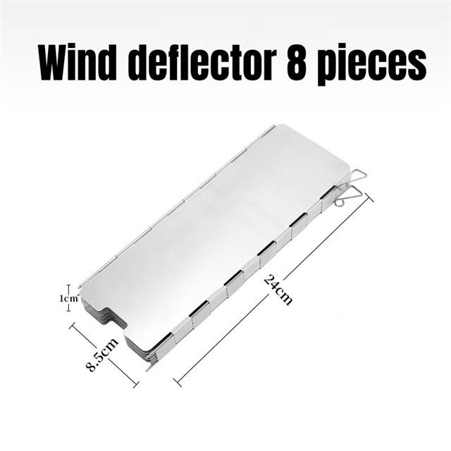 

Портативная газовая горелка для кемпинга, 9/10 тарелок, ветрозащитный щит, складная уличная газовая горелка для пикника, барбекю, ветрозащитная защита для экрана, посуда, принадлежности