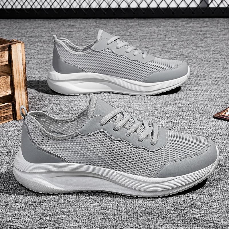 

Дышащая Повседневная Обувь Для Мужчин Летние Легкие Кроссовки Для Ходьбы Мужские Большого Размера 48 Мужские Кроссовки 48 серый