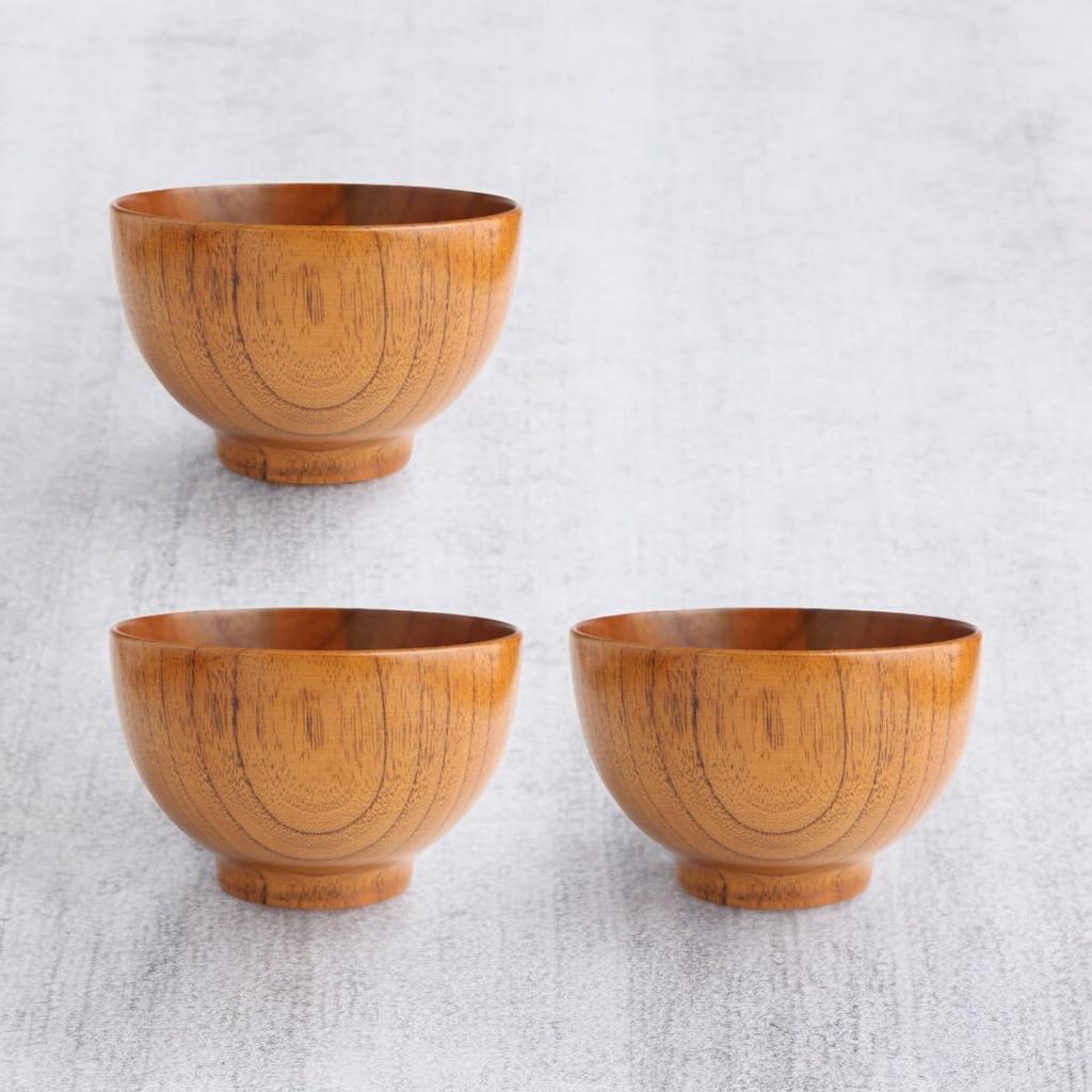 Miso Soup Set of 11cm x Current model J-kitchens Bowls, Wooden, Modern, Yamato, Lacquer, 3, 6.8cm,