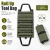 Heavy Duty Roll Up Tool Bag, Oxford Fabric Multi Tool Organizer For Mechanics Electricians Carpenters, Garage Storage