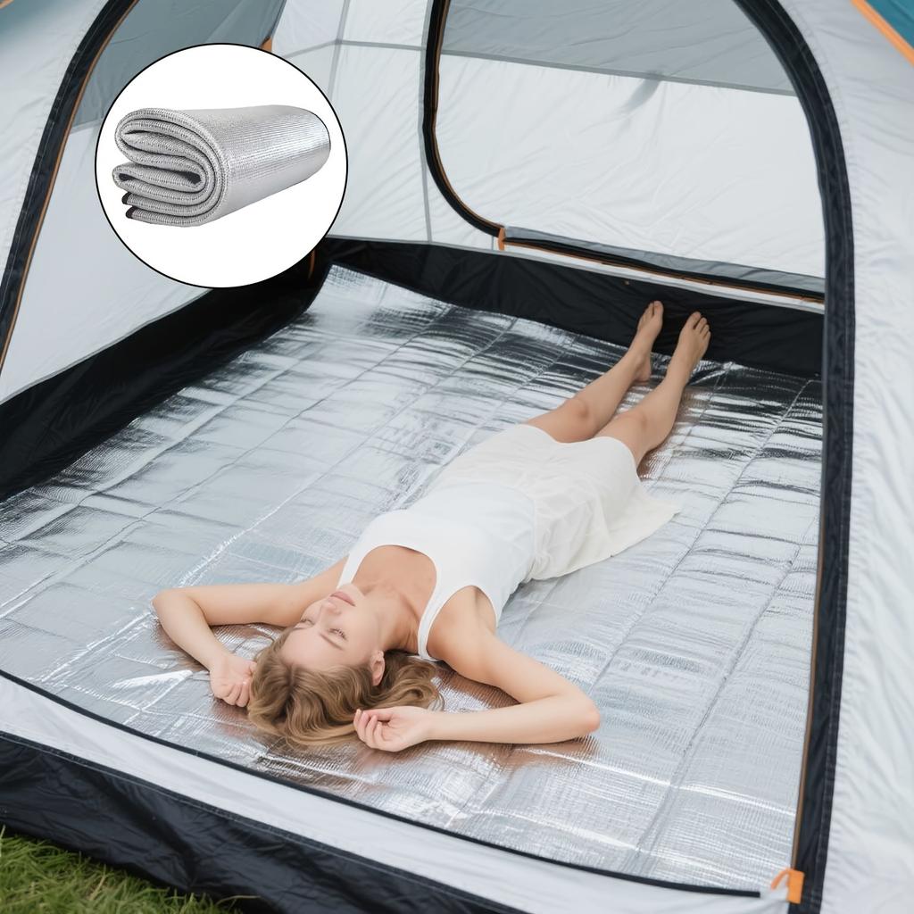 Outdoor Double-Sided Aluminum Film Moisture-Proof Mat Foldable Portable Picnic Mat Camping Tent Moisture-Proof Mat