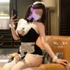 Sex underwear free fun female abstinence maid outfit sexy pajamas qqny uniform pajamas fun