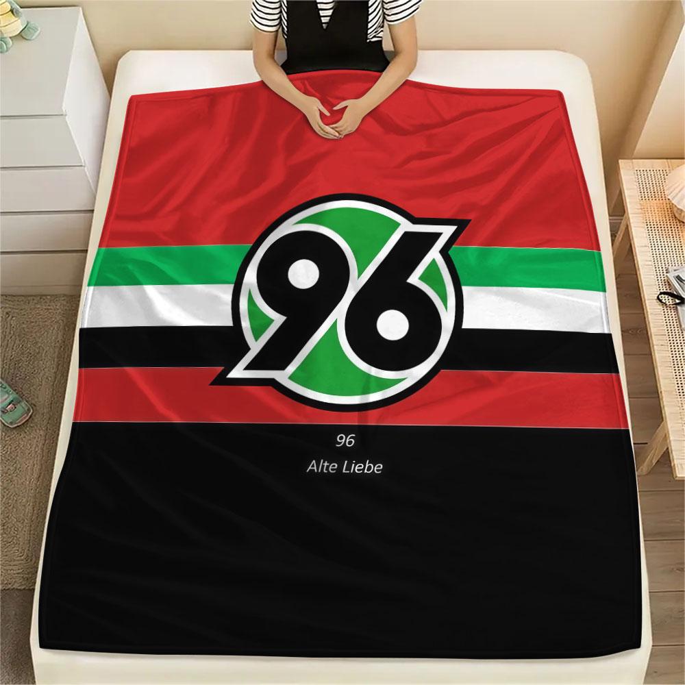 1PC Hannover 96 Patterned Flannel Blanket Suitable For All Seasons for Home Decor Warmth and Comfort Gifts Holiday Present