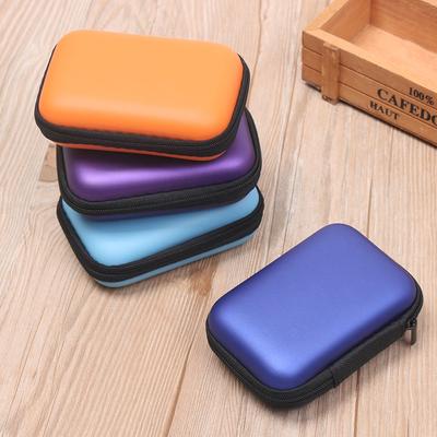 1PC EVA Mini Portable Earphone Bag Coin Purse Headphone USB Cable Case Storage Box Wallet Carrying Pouch Bag Earphone Accessor