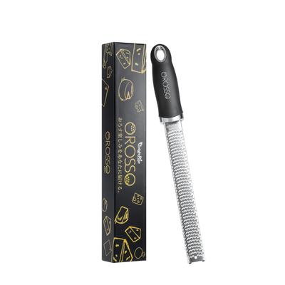 [Supervised by a Professional Chef] OROSSO Grater, Cheese Grater, Zester Grater for Parmesan, Ginger, Garlic (Black)