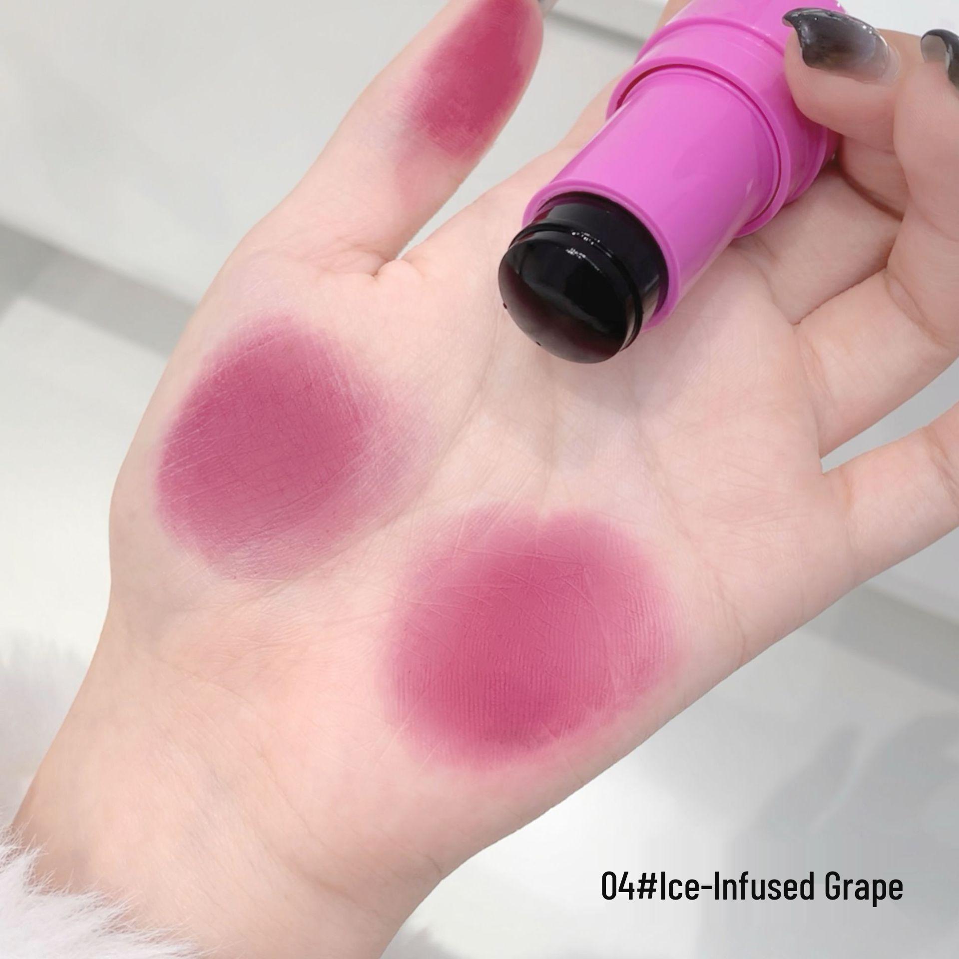 Gege Bear Color-Changing Lip & Cheek Blush Stick - Brightening, Natural, Saturated Hue for Students