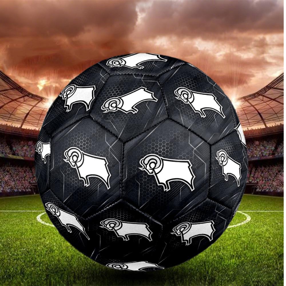 Derby County Size 5 Football High Elastic Soccer Ball For Outdoor Competition Daily Training Play
