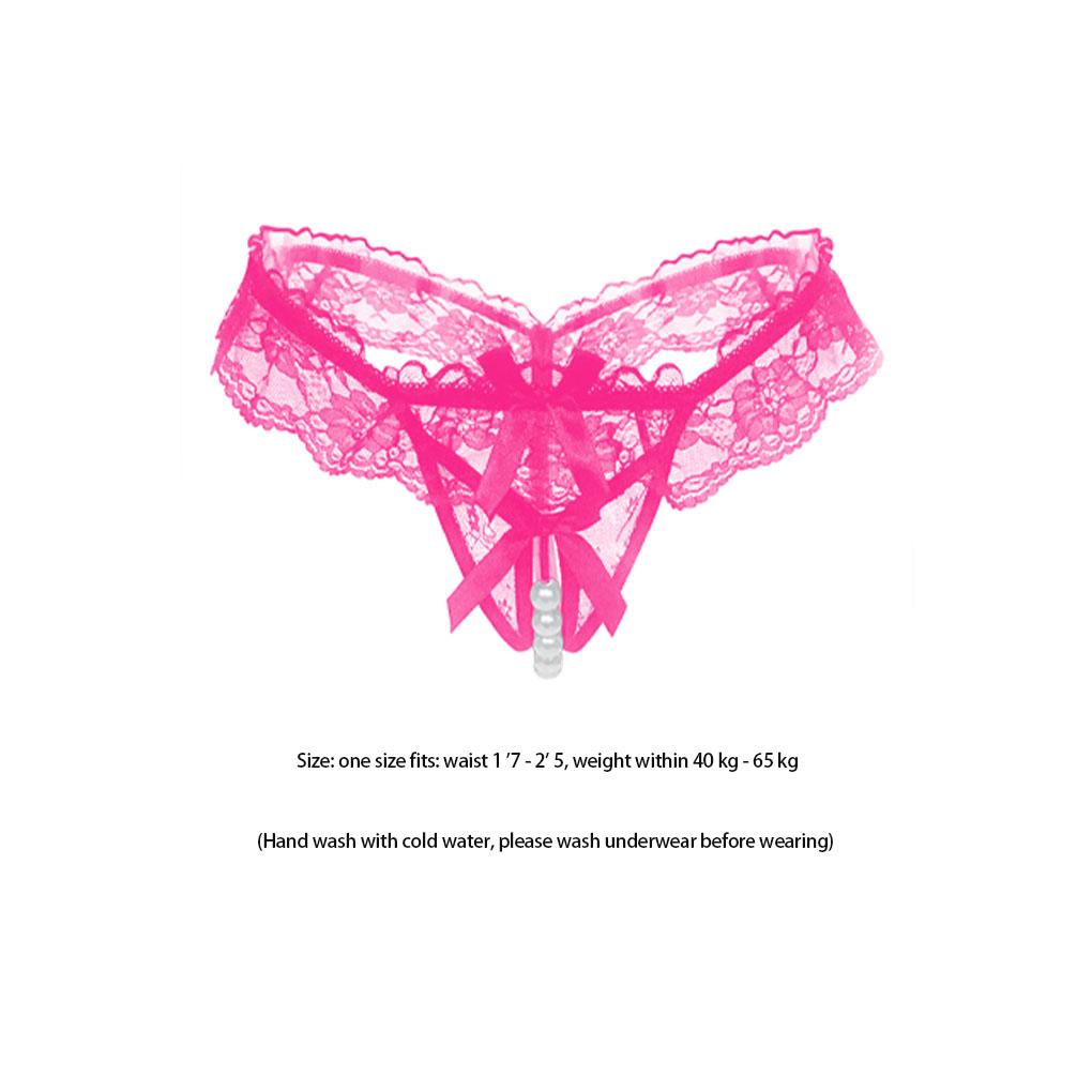 Women Girl Lace Fashion Bowknot Design Breathable Elastic Fiber Underwear