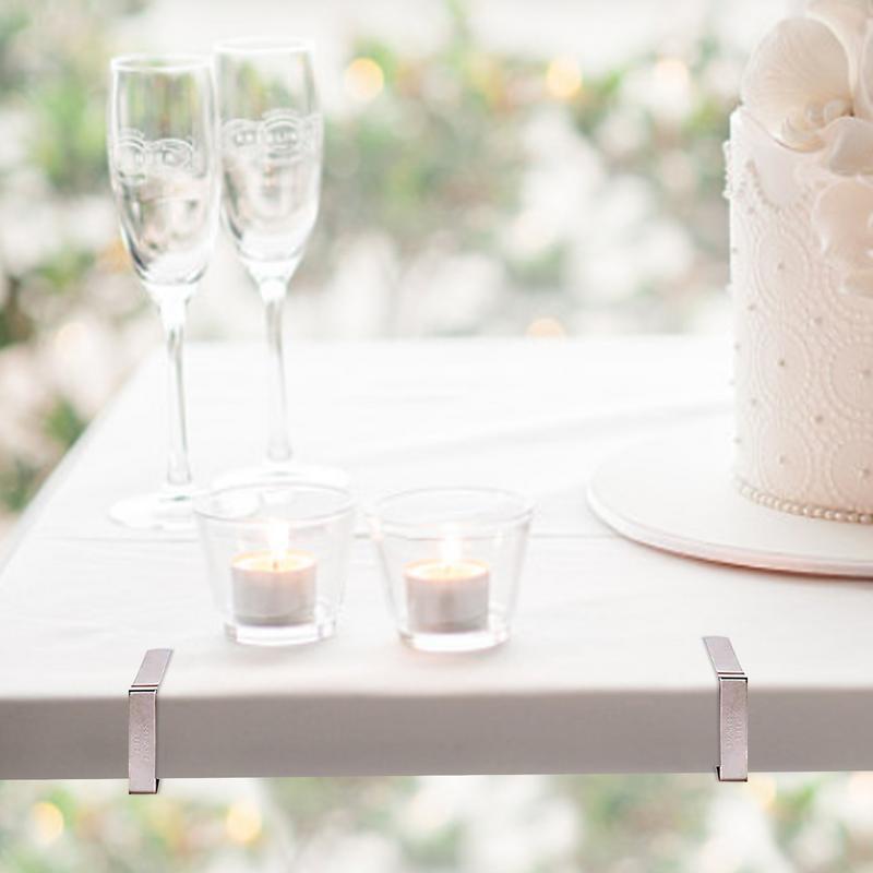 8Pcs Stainless Steel Tablecloth Tables Cover Clip Cloth Cover Clamp Map Table Holder Clip For Wedding Party Accessories