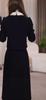 Elegant Snowflake Velvet Patchwork Dress: 2025 Autumn/Winter Age-Reducing Formal Style
