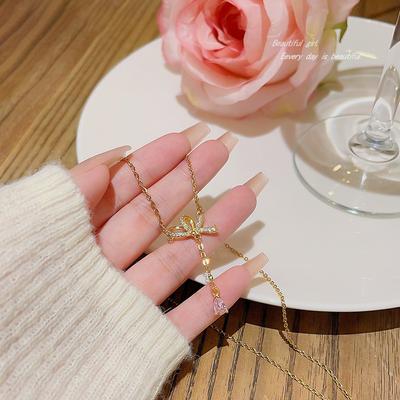 Schmuck fortschrittliche exquisite Schmetterlingskette weiblich Nischendesign neue Pulloverkette Temperament lang Schlüsselbeinkette Accessoires