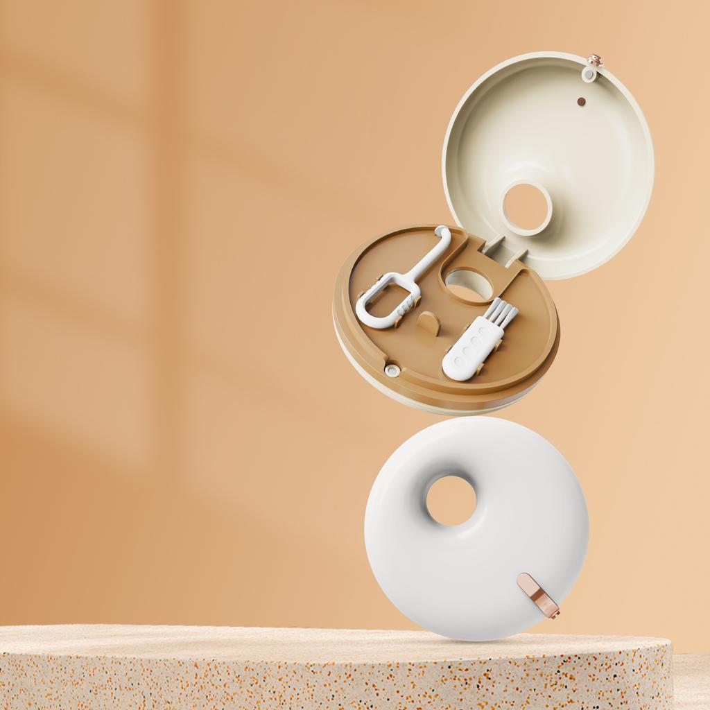 Przenośne pudełko na aparaty ortodontyczne dla dzieci do przechowywania ortodontycznego, nowoczesny prosty styl