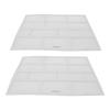 2pcs Plastic Air Conditioning Filter Net Dust Collector For Indoor Hanging Split Unit AC Vent Cover Replacement Home Appliance