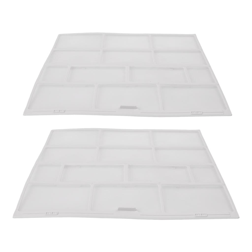2pcs Plastic Air Conditioning Filter Net Dust Collector For Indoor Hanging Split Unit AC Vent Cover Replacement Home Appliance