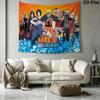 Anime NARUTO Wall Tapestry Aesthetic Wall Hanging Printed Fabric Blanket Decorative Tapestries for Bedroom Living Room Home Decor