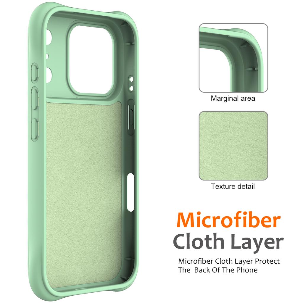 For iPhone 17 Pro Max Case Compatible with MagSafe Ripple Texture Liquid Silicone Protective Cover with Strap